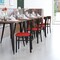 Flash Furniture Red Vinyl Seat Dining Chair with Walnut Wood Back XU-DG6V5RDV-WAL-GG - alternate 8